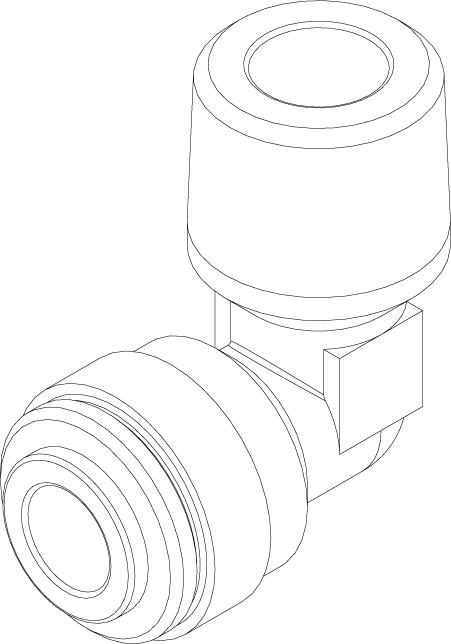 Fitting Hi Temp 1/4 X 1/4 OD