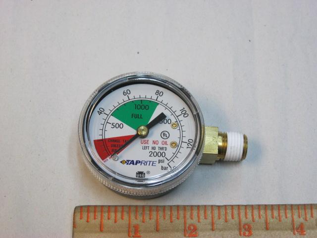 Gauge 0-2000 Psi LH Thread