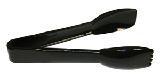 Tongs Black Plastic 6"