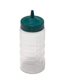 [011937] Bottle 16oz Clear w/Cut Green Cap