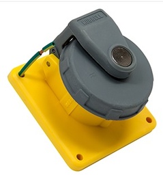 [013640] Receptacle 16 A/110V Wall Yellow 3 Wire